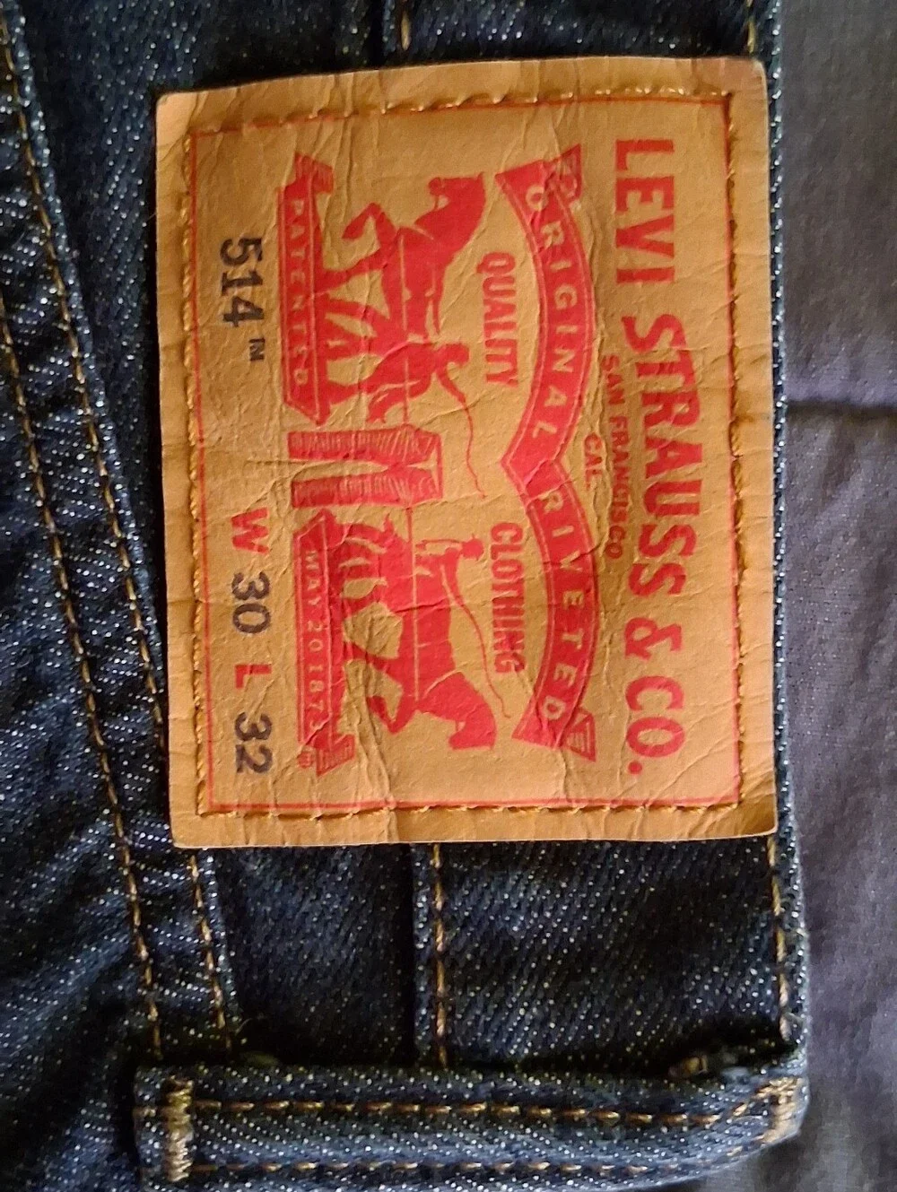 Levi's 514 Men's Slim Straight-Blue Jeans 30x32